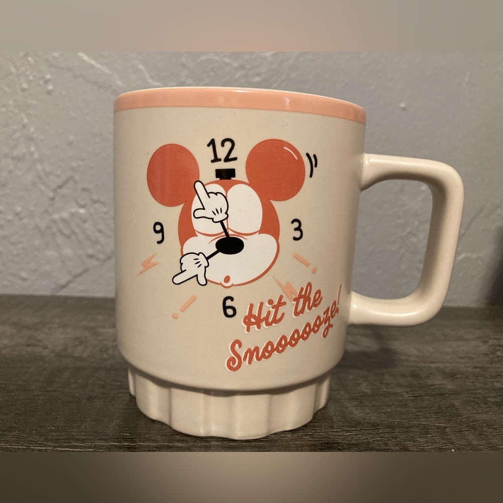 Disney Mickey Mouse Coffee Mug with Clock Design